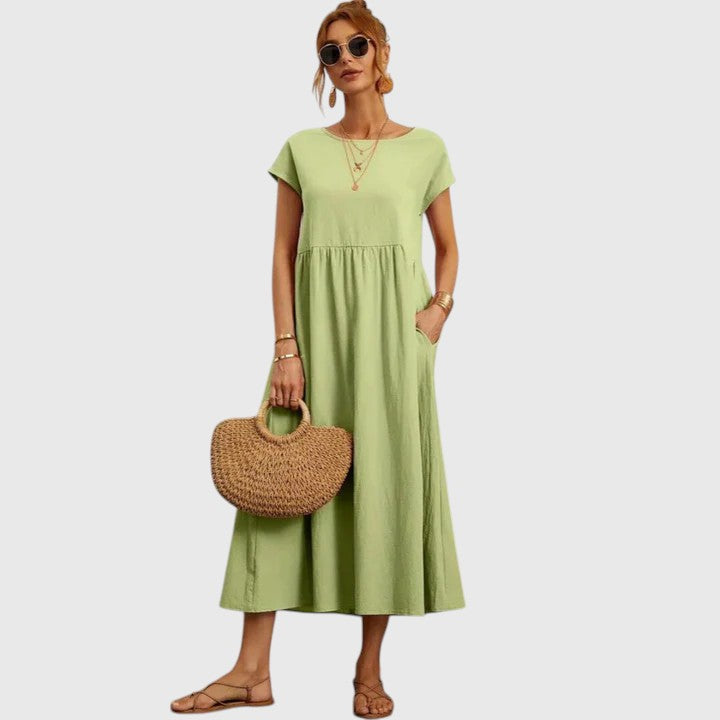 Fenella | Confortável Vestido Midi