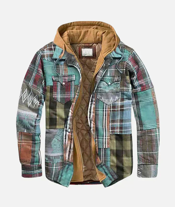 Jamie | Patchwork checked jacket