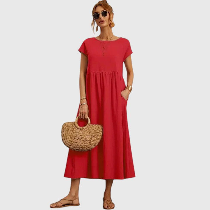 Fenella | Confortável Vestido Midi