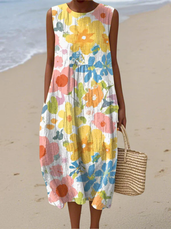 Ella | Floral Midi Dress
