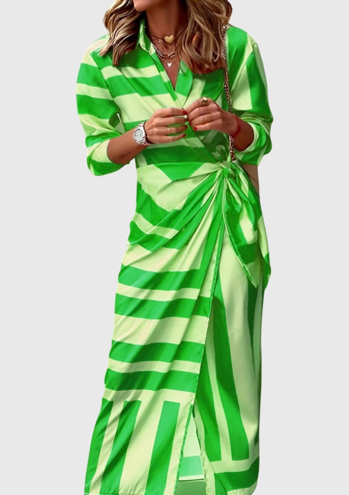 Everly™ | Elegant Printed Wrap Dress