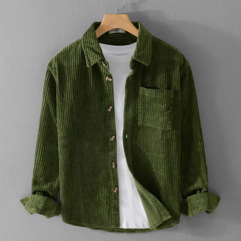 Viktor | Long sleeved shirt in corduroy