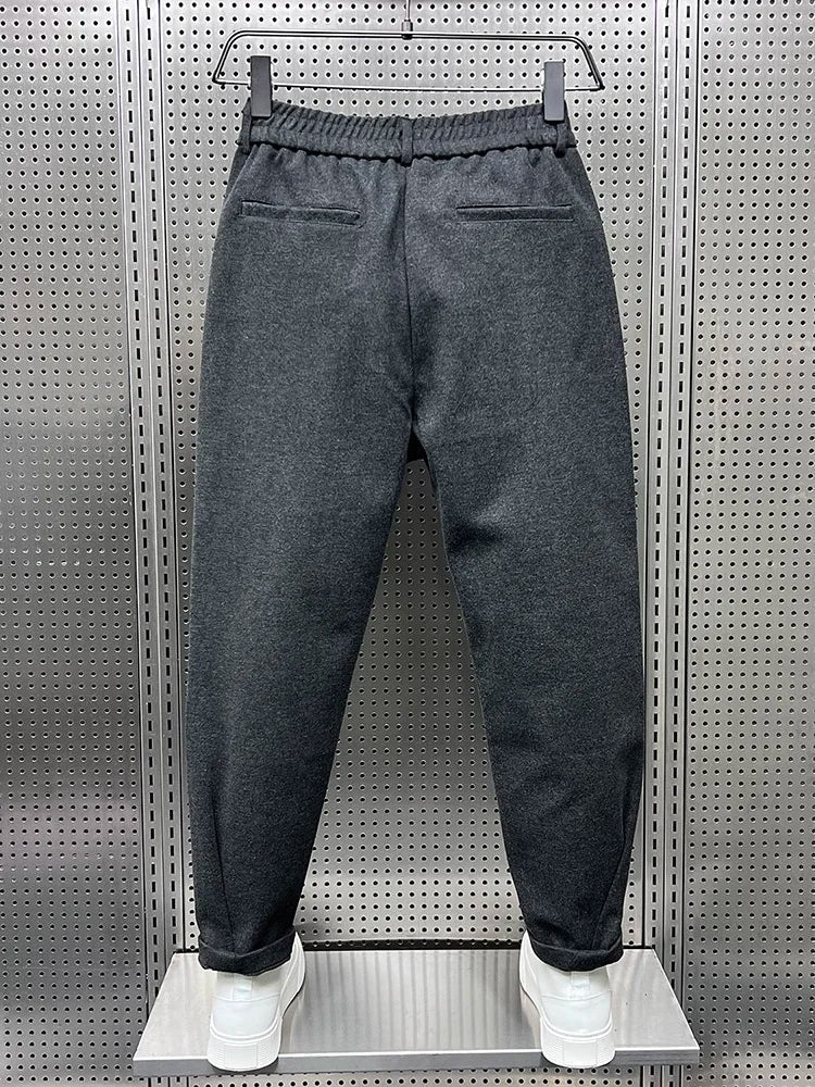 Matthew | Classic Textured-Look Trousers