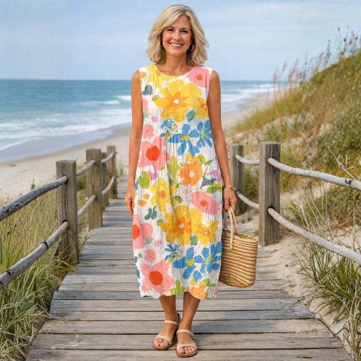 Ella | Floral Midi Dress