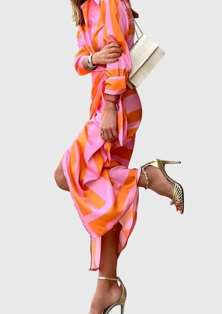 Everly™ | Elegant Printed Wrap Dress