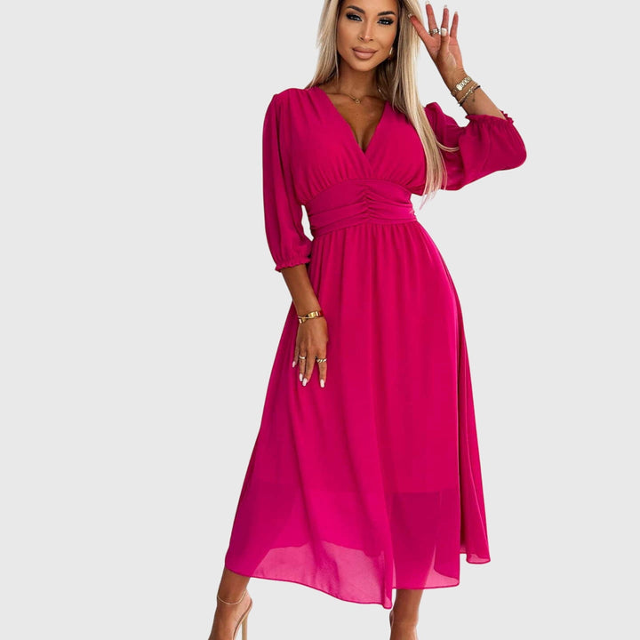 Chloe™ | Vestido de chiffon leve e sedoso