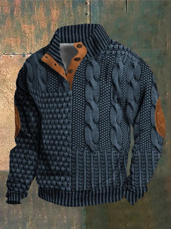Lionel | Cozy Patterned Knit Sweater