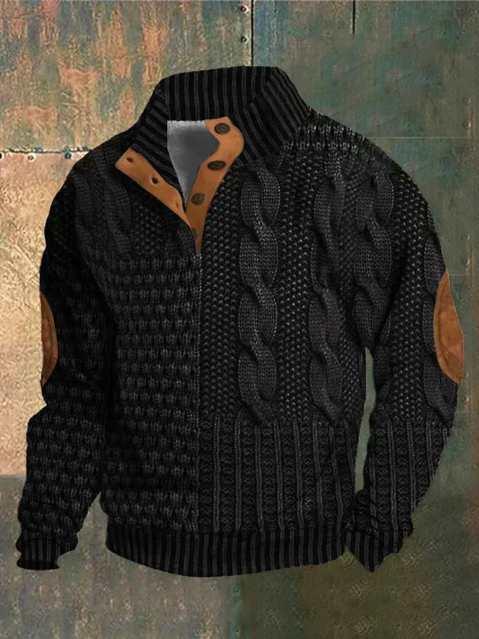 Lionel | Cozy Patterned Knit Sweater