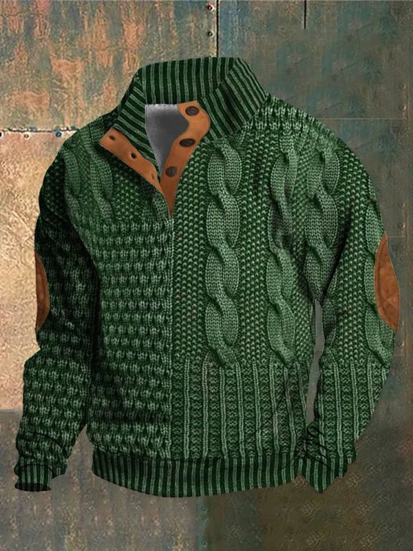 Lionel | Cozy Patterned Knit Sweater